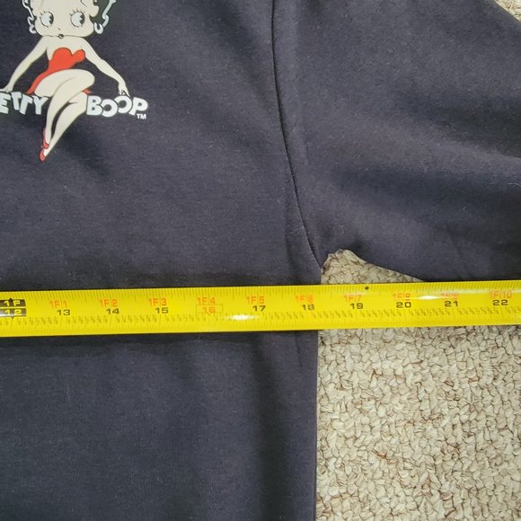 NEW Betty Boop Women’s Quarter Zip Pullover Sweater - Picture 7 of 13